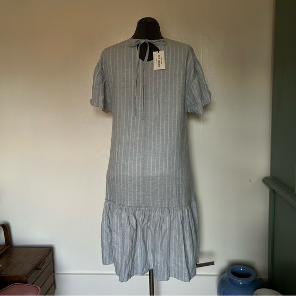 drop waist ruffle hem shift dress - local ethical sustainably made size medium - Picture 3 of 8